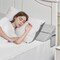 Bed Wedge Pillow Gap Filler for Headboard 60in Foam Cushion with Storage Pocket
